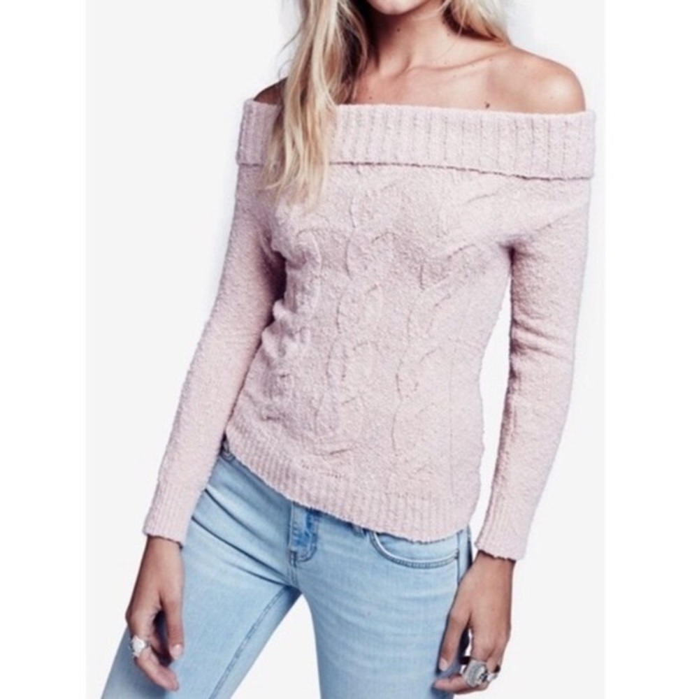 Free people off shoulder sweater